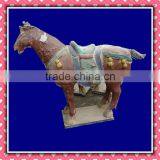 Wood Horse Carving Statue Wood Craft thumbnail-1