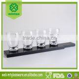 Wholesale 5oz Sexy Rum Shot Glass With Wood Tray thumbnail-1