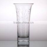 Hand Carved Crystal Glass Vase thumbnail-2