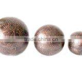 Snowflakes Christmas Ball, Made of Metal and Copper Finish thumbnail-1