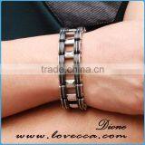Logo Chain Stainless Steel Heavy Bike Biker Motorcycle Chain Bracelet for Men thumbnail-4