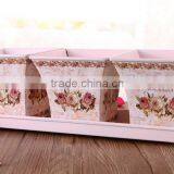 Set of 3 Planters Plant Pot Holders Small Bucket for Flower Pots With Tray thumbnail-3