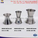 0.5 oz / 1 oz Stainless Steel Jiggers Measurements thumbnail-3