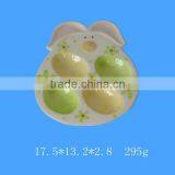 Bunny Shape Ceramic Egg Holder for Easter thumbnail-1