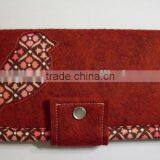 New Products 2017 Funny Polyester id Card Cover Coin Pocket Wool Fabric Clear Phone Case Wholesale With Flower Birds for Women thumbnail-1