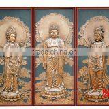 Bronze Buddha Wall Sculpture for Decor thumbnail-1