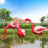 Large Outdoor Garden Decoration Resin Craft Fiberglass Flamingo Statue thumbnail-5