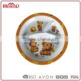 Little Bear Custom Printing Eco Bormioli Kids Safety Dinnerware Dessert Souvenir Divided Plate thumbnail-1