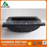 Cheap black granite stone bathroom basins and stone sinks RST-SB011