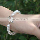 Popular 7-8mm Near Round Freshwater Pearl Bracelet Jewelry thumbnail-1