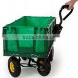 TecTake Heavy Duty Garden Trolley Mesh Cart Utility Wagon Truck Dump TC1846 thumbnail-2