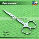 S3-3009 100mm 2CR13 Stainless Steel Blade With PP Handle New Design Beauty Cosmetic Scissors thumbnail-1