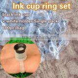 Permanent Makeup Tattoo Easy Ring Ink Container/Cups Ring Set thumbnail-1
