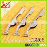 Factory Directly Sale Fish Shape Professional High Quality Stainless Steel Eyebrow Tweezers thumbnail-1