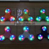 Free Sample OEM Factory Price Hot Sale Beautiful Fidget Spinner Anti Stress Pressure Bearing Colorful Led Light Hand Spinner