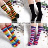 High Quality Long Section Colorful Strip Five Fingers Socks Long Stocking Toes Socks thumbnail-1