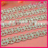 Silver Roll Rhinestone Cup Chain for Decoration WRC-312 thumbnail-3