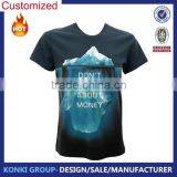 Custom Logo Sublimation Printing 100% Polyester Personalize High Top Quality Unisex Men and Ladies T-shirt thumbnail-4
