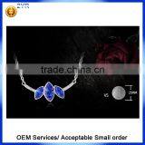 China Wholesale Unregular 925 Sterling Silver Jewelry CZ Zircon Pendant Necklace thumbnail-2