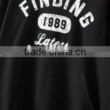 Plus Size Print Letters Ruffle Fleece Hoody Women Long Hoodie Dress With Hooded thumbnail-4