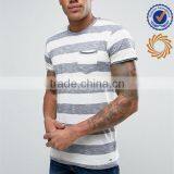 Mens Grey and White Poly Cotton t Shirt thumbnail-1
