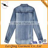 Factory Wholesale Denim Shirt Men Jeans Shirt thumbnail-5
