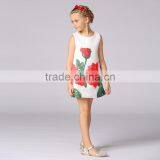 Ready Stock Kids Frock Design Dress One Piece Girls Party Dress Floral Printed Girls Princess Dress L-113 thumbnail-3