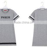 In the Summer of 2016 New Grey Dress With Short Sleeves thumbnail-2