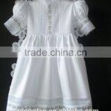 Wholesale Christmas Dress Flower Girls White Wedding Dress Baby Kids Lace Cap Sleeve Country Dresses thumbnail-1