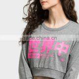 Fashion Hoddies Long Sleeve Crew Neck Ladies Cotton Sweater thumbnail-3