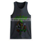 Cheap Printed Front 100 Cotton Wholesale Men Bodybuilding Custom Stringer Tank Top thumbnail-5