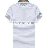 Custom Mens Blank Polo Shirt 65% Cotton 35% Polyester Blend Contrast Color Collar Custom Polo Shirts thumbnail-2