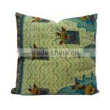 Vintage Kantha Cushion Hand Embroidered thumbnail-3