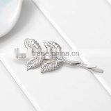 New Fashion Hair Clips Leaf Silver Tone 6.7cm - 6.5cm X3.2cm thumbnail-1