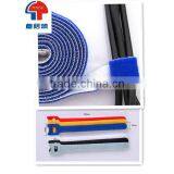 Logo Printed Nylon Hook and Loop Tie Wraps Cable Ties thumbnail-6