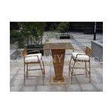 All Weather Waterproof Outdoor Garden Resin Wicker Bar Set thumbnail-1