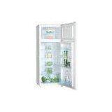 White Plastic 220L Electrical Double Door Refrigerator R600a with CE RoHS Certificate