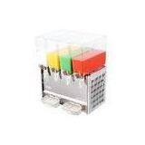 9 Liters Mixing Cool Drink Beverage Dispenser For Buffet Restaurant, Four Tanks Stainless Steel Juic