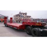 3 axle or 4 axle low flatbed trailer , low bed semi-trailer for sale