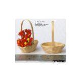 Miniature Flowers Basket, Woven Basket