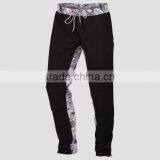 2016 Slim Fit Fashion Men Sport Trousers With Zipper Adult Printed Plastic Pants