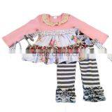 Girls Cheap Boutique Fall And Winter Outfits 2017 High Quality Ruffles Outfits thumbnail-2