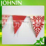 NO MOQ Polyester Cotton Christmas Flag Bunting for Party Decoration thumbnail-3