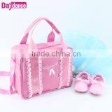 Children Kids Ballet Sling Bag Pink Girls Ballet Handbag Dual-Use Dance Shoes Bag