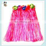 Cheap Party Rainbow Colors Sexy Hawaiian Hula Grass Skirts HPC-0998 thumbnail-2
