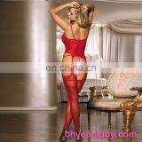 Ladies Industrial Net Heart Latex Bodystocking Wholesale thumbnail-3