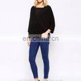Wrap Front Woven Top Wholesale Blank Maternity T Shirts thumbnail-5