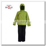 High Quality Custom Breathability Grass Green Rain Jacket With Pants thumbnail-1