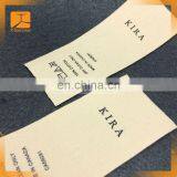 High Quality Garment Cotton End Fold Brand Label / Sew on Woven Label