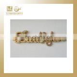 Zina Alloy Rectangle LOGO Plate,antique Silver Color,nickel Free